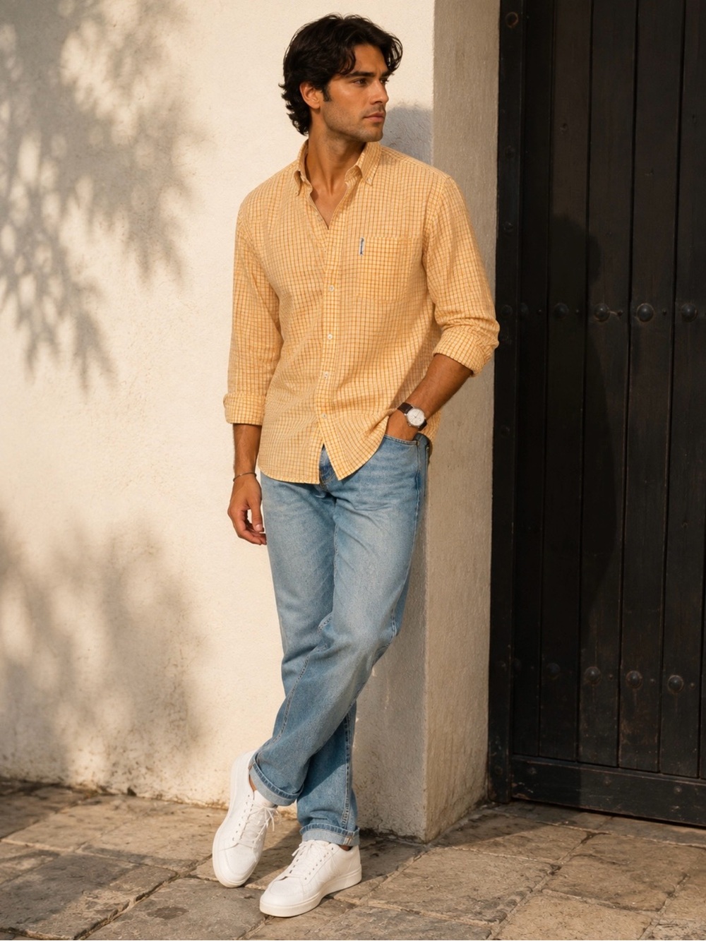 Faconnable Light Blue Relaxed Jeans